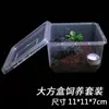 Terrario Profesional para Mascotas Caja de Excrementos para Reptiles Grande Mediano Pequeño Caja Arborícola Caja Cuadrada Pequeña Araña Doble Apertura Anti-Escape Hierba