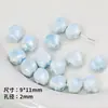 Cuentas de Cerámica Azules Separadas por Cuentas Pez Payaso Estrella Pulsera Collar Cadena para Teléfono Móvil Accesorios de Joyería Hechos a Mano DIY Material