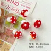 [creme de bolo] contas de vidro de cogumelo contas soltas contas feitas à mão pulseira colar DIY acessórios de joias materiais