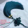 Accesorios para Joyería DIY Nudo Chino Colgante para Coche Conjunto Combinación Seda de Hielo Luminoso Doble Borla Colgante de Cintura