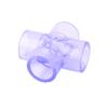 Unión cruzada de cuatro vías transparente de UPVC accesorios de tubería visuales transparentes azules de PVC accesorios de tubería para pecera fabricantes