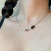 Collar con Colgante de Corazón Nicho Transfronterizo Europeo y Americano para el Día de San Valentín para Mujeres, Lujo Ligero a la Moda, Estilo Simple, Joyería de Pareja de Alta Gama