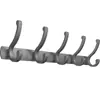 Perchero de pared, colgador de pared para abrigos detrás de la puerta, gancho adhesivo para entrada sin taladro, gancho resistente para abrigos y sombreros