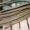 Cuerda de algodón encerado al por mayor 12345mm etiqueta colgante línea de grano color protección ambiental redondo plano accesorios de cuerda de algodón encerado
