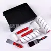 Atacado de fábrica 9 polegadas palete terno microfibra preta rolo conjunto de cabelo espátula pequena mini escova combinação