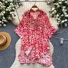 Camisa de manga de flor de linterna estilo coreano para mujer, corte holgado, fruncido en la cintura, adelgazante, versátil, top estilo festivo, modelo nuevo 2026, estilo casual