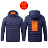 Chaqueta calefactora inteligente de invierno con calefacción eléctrica, chaqueta calefactora de algodón con temperatura constante y acolchado USB, para hombres y mujeres.