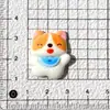 Resina Caricatura Lindo Corgi Shiba Cachorro Llavero Colgante DIY Pasador Joyería Accesorios Materiales al por Mayor