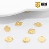 Cadena de extensión de color intenso con forma de corazón, colgante de oro de 14 quilates, hecha a mano, para pulsera, pequeño colgante, joyería, collar, accesorios, 925