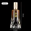 En stock al por mayor botella de vino espiral color degradado vidrio blanco cristal 500ml traje de botella de vino vacía