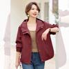 Casaco estilo ocidental de meia-idade, plus size, solto, 2025, novo, feminino de meia-idade, primavera e outono, jaqueta casual, top