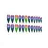 Venta al por mayor transfronteriza de uñas artificiales, productos terminados de arte para uñas electrochapados de 24 piezas, parches de uñas removibles para fashionistas europeos y americanos