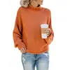 Novedades de Punto Otoño e Invierno 2026 Ropa Europea y Americana para Mujer Amazon Suéter de Cuello Alto Grueso para Mujer Transfronterizo