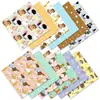 Más Vendido 12 Hojas/Paquete Álbum de Fotos DIY Papel para Scrapbooking Perro Negro y Gris Compra Directa Transfronteriza Venta al por Mayor Papel de Material Lindo