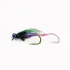 Garceta Blanca Volando Doble Gancho Señuelo Culebra para Pesca Micro, Tilapia, Pez Rayado Blanco, Peces de Arroyo, Pez Boca de Caballo, Pez Flor de Durazno y Señuelo de Imitación
