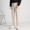 Pantalones de Nueve Puntos Harlan para Hombre de Primavera y Verano Marca de Moda Pantalones de Traje Dipper Ajustados de Pie Pequeño Pantalones Casuales para Hombre