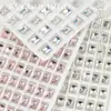 Nuevo Taladro Super Flash para Uñas Rectangular con Punta de Hielo Bloque de Hielo Taladro Decoración de Uñas Brillante Joyería Taladro Apilado Adornos de Diamante K9