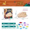 Disco de Pintura de Yeso para Niños Simulación DIY con Diseño de Triceratops, Juguete Creativo de Graffiti para Niños y Niñas