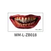 Halloween boca tatuagem adesivos novo comércio exterior em estoque cross-border adesivos de feridas festa horror decoração facial labial