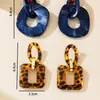 Pendientes AliExpress Pendientes de Cadena Explosiva Pendientes de Acrílico para Mujer Pendientes Geométricos Transfronterizos Europeos y Americanos