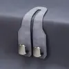 Gancho Doble para Respaldo de Asiento de Coche al por Mayor, Gancho Pequeño de Metal y Gamuza para Asiento Trasero, Gancho Portatelefono para Coche