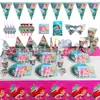 Festa com Tema Sereia Desenho Animado Cauda de Peixe Princesa Oceano Caixa de Doces Formato Decoração de Pipoca Decoração de Feriado
