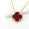 Pulseira de Cristal Natural Trevo de Quatro Folhas Joias Acessórios de Colar Plano Duplo Pedra Crua Semi-Acabada Processamento e Personalização de Trevo