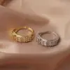 Anillos para Mujer con un Toque de Lujo Ligero y de Alta Gama, Anillo Abierto de Circonita que No se Desvanece, Joyería al por Mayor de Nicho, Único y de Moda