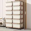 Organizador de almacenamiento de juguetes para niños, estante de almacenamiento de plástico multicapa para el hogar, caja de almacenamiento gruesa y duradera para snacks y ropa