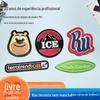 Mochila Escolar Moderna Placa de Borracha Carimbo de Borracha Macia PVC Marca Registrada de Silicone Crachá de Velcro Marca Plástica de Pequena Tiragem