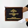 Medalla de Lámina Dorada, Placa de Autorización, Placa de Honor, Base de Madera, Placa de Cobre Grabada, Certificado de Madera, Placa de Reconocimiento Dorada, Trofeo Conmemorativo