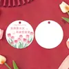 Tarjeta del Día de las Madres 2026 Tarjeta de Felicitación Personalizada para Mamá, Agradecimiento a los Empleados, Flores Secas, Mensaje Escrito a Mano, Etiqueta Creativa