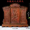 Artesanías de Talla en Madera de Sándalo Rojo de Laos Modelos de Muebles a Escala Miniatura Sillas de Madera Biombos Estilo Chino Adornos Pequeños