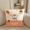 Capa de Almofada de Sofá Cartoon Fofa Almofada de Cabeceira com Enchimento Almofada Decorativa B&B Removível e Lavável Almofada de Sofá