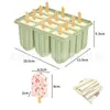Bandeja de Hielo Grande de Silicona Transfronteriza Molde de Cubitos de Hielo de Grado Alimenticio Molde de Bola de Hielo de Desmoldeo Fácil Congelación Rápida Molde para Hacer Hielo Casero