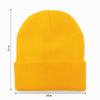 Gorro fluorescente de lana de color liso de Amazon, gorro de punto cálido para otoño e invierno, para hombre y mujer de Europa y América, gorro tipo jersey.