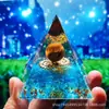 Bola de cristal 73 estilos pirámide transfronteriza bola de cristal grava pirámide artesanías para el hogar adornos de resina