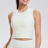 Ropa de Tenis Chaleco Deportivo para Mujer con una Copa Hilo de Malla Retro Color Contrastante Sujetador de Fitness Top Corto de Yoga