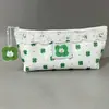 Bolsa de Lápices Estampada con Encaje Ins Simple y Fresca para Chicas Bolsa de Papelería Almacenamiento de Aspecto Elegante Estudiante Bolsa de Lápices de Gran Capacidad