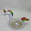 En Stock Flamingo Inflable de PVC Portavasos Flotante Posavasos Espesado Unicornio de Agua Base para Vasos Tipo Inflable