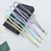 Nuevo Lanyard Tejido Multicolor Simple Huayang para Teléfono Móvil, Funda de Teléfono, Correa para Botella de Agua, Correa Cruzada, Colgante Largo, Antiperdida