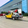 Veículo de trabalho em altura de 16m com estrutura de braço telescópico rotativo para poda de árvores, instalação de monitoramento, reparos de emergência municipais e operações em altura