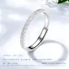 Anel de Moeda de Cobre em Prata de Lei s925 com Padrão 'Wan Guan' para Mulheres Anel de Dedo Ajustável Simples de Nicho Presente para Namorada no Festival Qixi