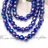 Cuentas de Bola de Flor de Cristal de 6 mm Vidrio de Color Ab Facetado de 64 Caras Cuentas Sueltas para Joyería Hecha a Mano DIY Accesorios para Pulseras Materiales