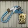 Nuevo Modelo Oro Puro 999 Panda Feliz de Té con Leche Cadena para Teléfono Correa Llavero Colgante para Bolsa Regalo para Novia