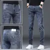 Nuevos Jeans Finos Ajustados Azules Negros de Verano 2026 para Hombre, Pierna Estrecha, Pantalones Ajustados Modernos Estilo Coreano para Hombre