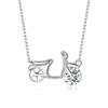 Novo colar de prata 925 2024 Tailândia motocicleta moissanita pingente de colar de moissanita atacado