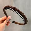 Diadema Antideslizante Dentada 2025 Nueva para Mujeres para Lavarse la Cara con Pasadores para Sujetar el Cabello Sin Marcas Cabello Roto Diadema Trenzada Tocado para Mujeres