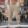 Pantalones Cargo Casuales para Hombre de Viaje Transfronterizos, Pantalones Deportivos Casuales de Punto Pesado de Terry para Hombre Otoño e Invierno, Pantalones Largos para Hombre