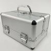 Estuche cosmético multicapa de doble apertura de aleación de aluminio Estuche cosmético portátil profesional caja de herramientas para técnico de extracción de cera de oídos caja para pedicura para hotel